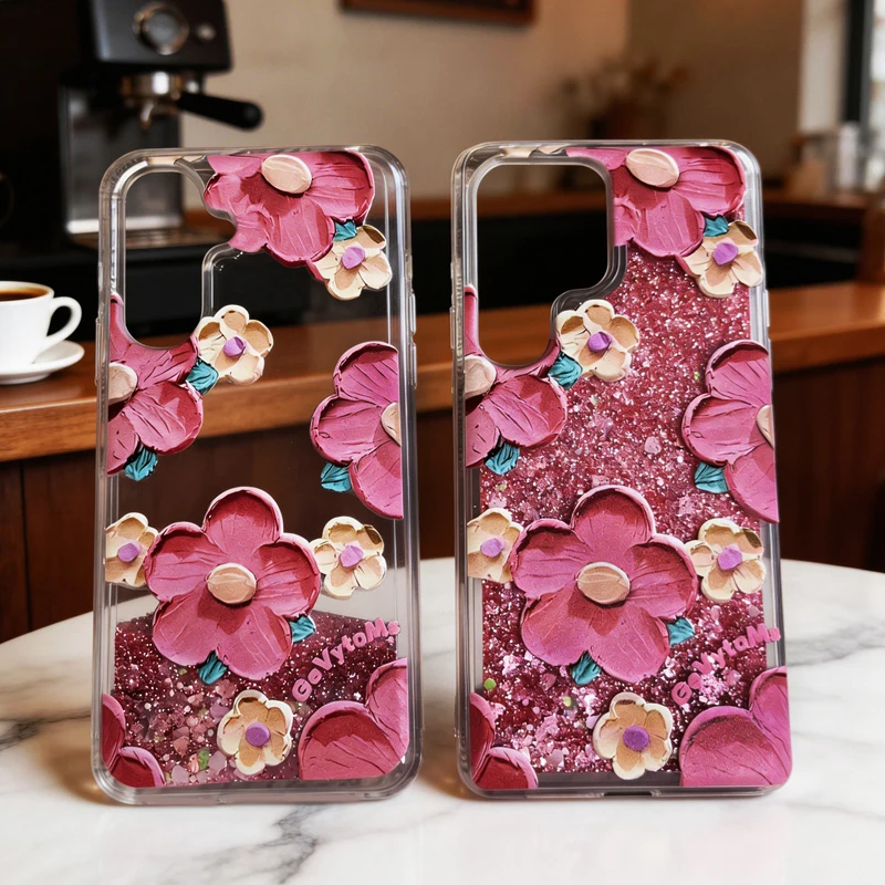 Soft Silicone Case For Samsung Galaxy A25 A55 A56 A36 A26 A16 A17 Flower Painting GalaxyA55 Hot Pink Sequins Transparent Cover
Soft Silicone Case For Samsung Galaxy A25 A55 A56 A36 A26 A16 A17 Flower Painting GalaxyA55 Hot Pink Sequins Transparent Cover