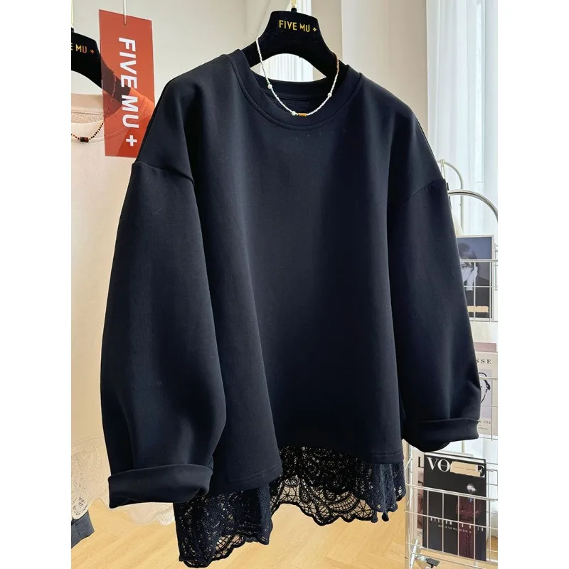 Женские осенне-зимние топы и свитшоты с кружевными вставками, круглым вырезом, свободного кроя, новые, минималистичные, удобные, стильные, универсальные
Женские осенне-зимние топы и свитшоты с кружевными вставками, круглым вырезом, свободного кроя, новые, минималистичные, удобные, стильные, универсальные