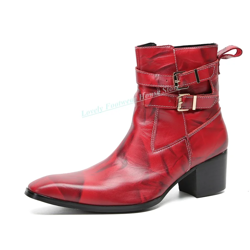 Men Fashion Double Buckle Design Leather Ankle Boots Shoes Male Side Zipper Pointed Toe Formal Wedding Party Boots Shoes
Men Fashion Double Buckle Design Leather Ankle Boots Shoes Male Side Zipper Pointed Toe Formal Wedding Party Boots Shoes