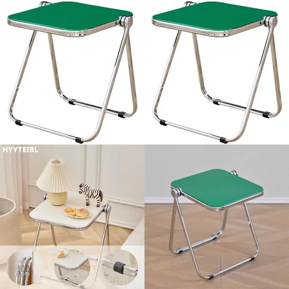 Компактный акриловый приставной столик с металлическим каркасом для гостиных, спален и небольших комнат - зеленый
Компактный акриловый приставной столик с металлическим каркасом для гостиных, спален и небольших комнат - зеленый