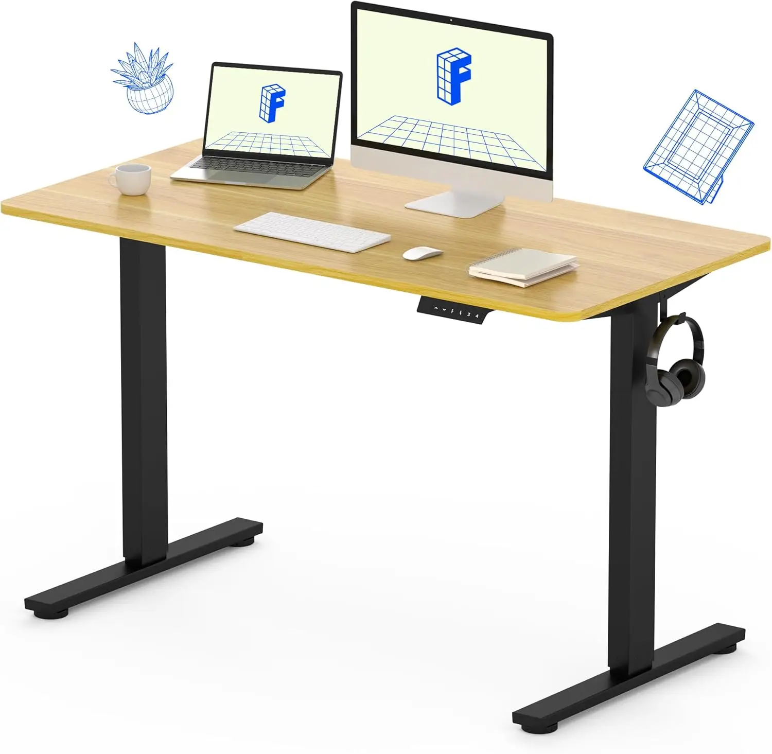 48 inch x 30 inch electric height adjustable vertical table heavy-duty steel (black frame+maple tabletop, 2 packages)
48 inch x 30 inch electric height adjustable vertical table heavy-duty steel (black frame+maple tabletop, 2 packages)