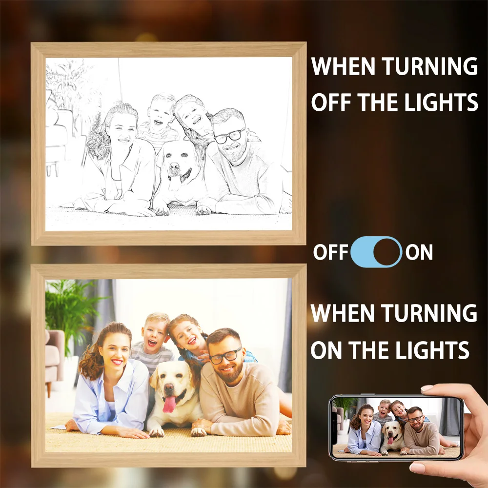 Custom Photo LED Light Box - Personalized Art Display,Custom light on color photo, Night Lamp & Unique Home Decor Gift.
Custom Photo LED Light Box - Personalized Art Display,Custom light on color photo, Night Lamp & Unique Home Decor Gift.