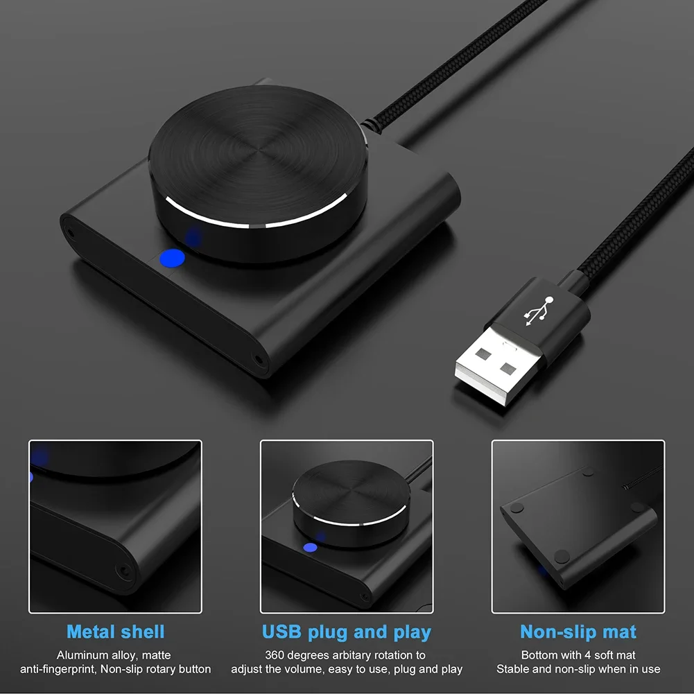 USB Volume Control Knob PC Computer Speaker Audio Volume Controller 2 Modes Volume Adjustment Knob with USB Cable for PC Laptop
USB Volume Control Knob PC Computer Speaker Audio Volume Controller 2 Modes Volume Adjustment Knob with USB Cable for PC Laptop