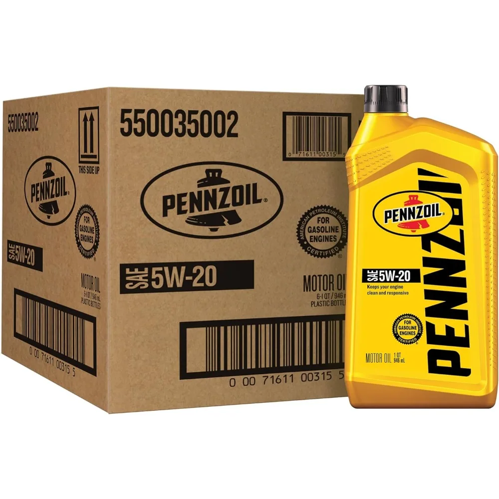 Pennzoil 5W-20 Conventional Motor Oil For Everyday Engine Lubrication And Wear Protection
Pennzoil 5W-20 Conventional Motor Oil For Everyday Engine Lubrication And Wear Protection