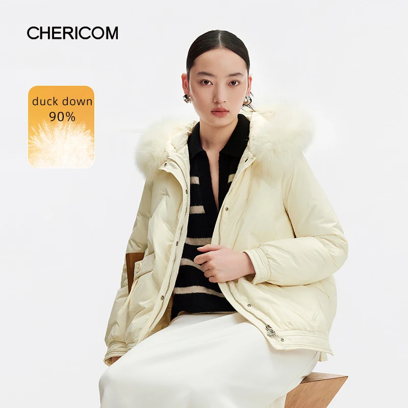 Chericom 2024, зимняя женская одежда, однотонные короткие пуховики с лисьим волосом, удобные пуховики с капюшоном, прямые узкие универсальные пальто 289205
Chericom 2024, зимняя женская одежда, однотонные короткие пуховики с лисьим волосом, удобные пуховики с капюшоном, прямые узкие универсальные пальто 289205