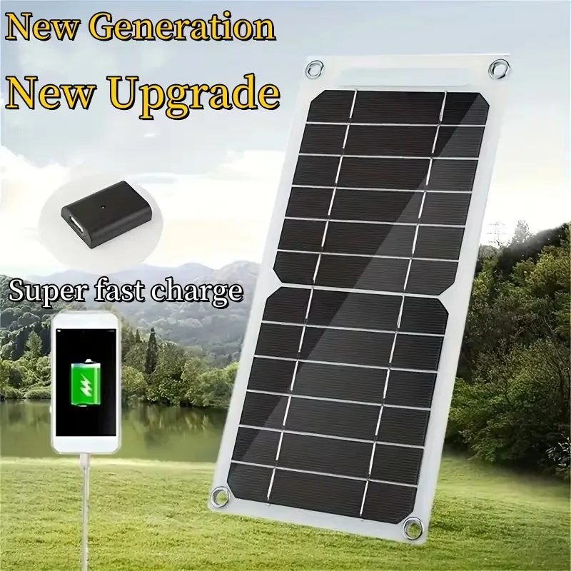 Portable Solar Panel Charger Lightweight Travel Hiking Survival Emergency Power Supply Convenient Outdoor Camp Camping Supplies
Portable Solar Panel Charger Lightweight Travel Hiking Survival Emergency Power Supply Convenient Outdoor Camp Camping Supplies