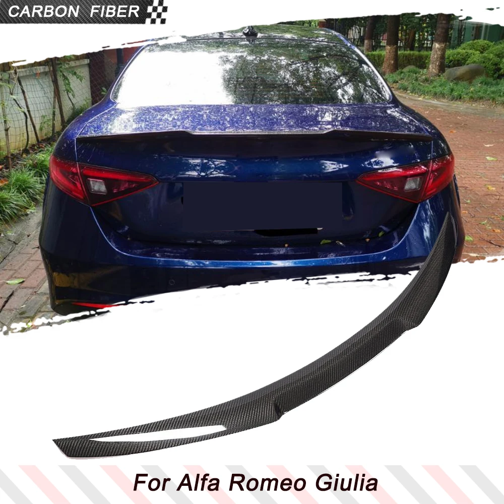 Carbon Fiber Car Rear Trunk Racing Spoiler For Alfa Romeo Giulia Quadrifoglio Sedan 2015-2024 Rear Tail Lip Boot High Trunk Wing
Carbon Fiber Car Rear Trunk Racing Spoiler For Alfa Romeo Giulia Quadrifoglio Sedan 2015-2024 Rear Tail Lip Boot High Trunk Wing