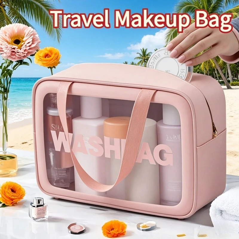 Toiletry Bag with Transparent Window – Spacious Easy-Clean for Travel, Gym & Daily – Perfect Valentine’s Gift & Makeup Bag
Toiletry Bag with Transparent Window – Spacious Easy-Clean for Travel, Gym & Daily – Perfect Valentine’s Gift & Makeup Bag