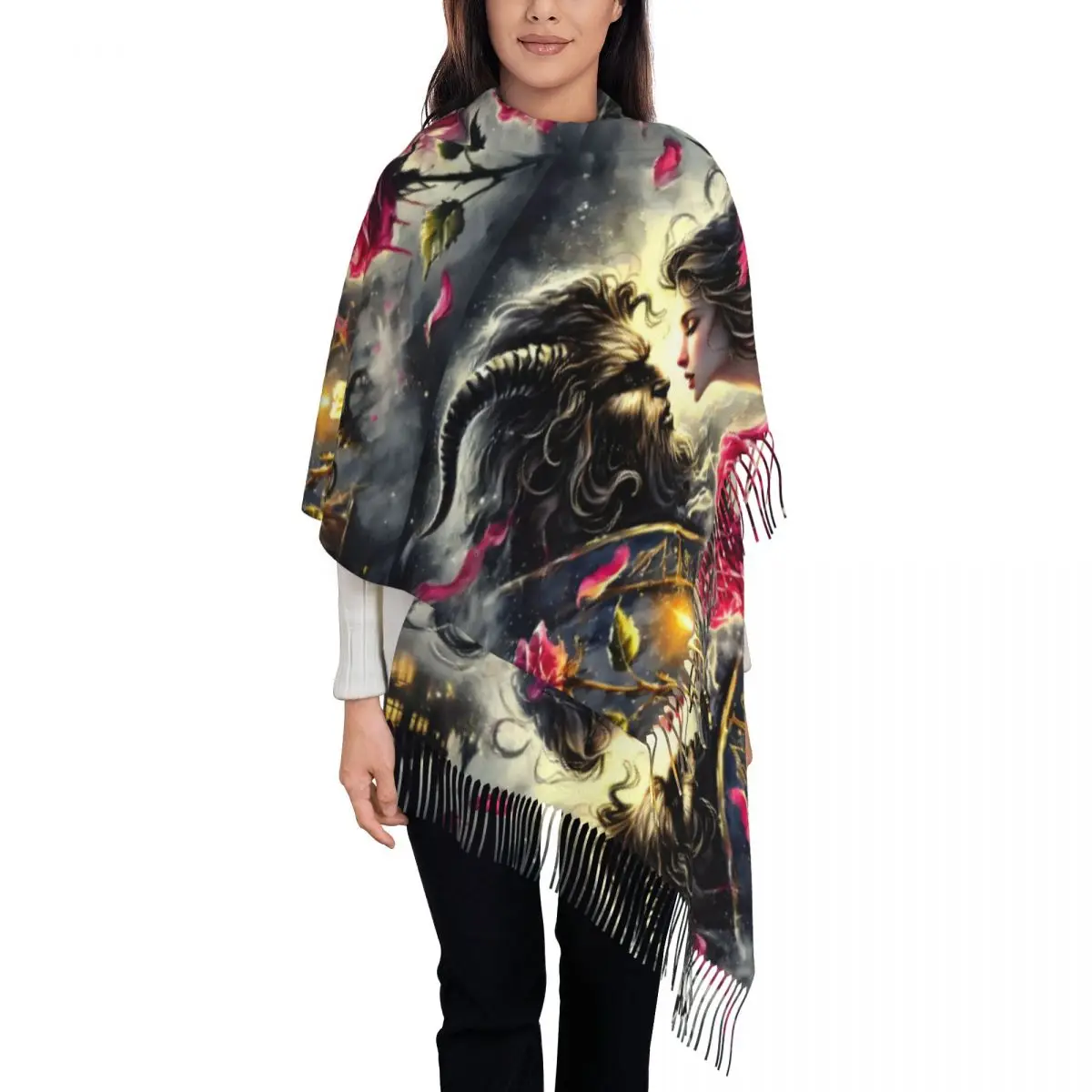 Custom Tassel Scarf Women Soft Romantic Fantasy Cartoon Kawaii Shawls Wraps Ladies Winter Fall Scarves
Custom Tassel Scarf Women Soft Romantic Fantasy Cartoon Kawaii Shawls Wraps Ladies Winter Fall Scarves