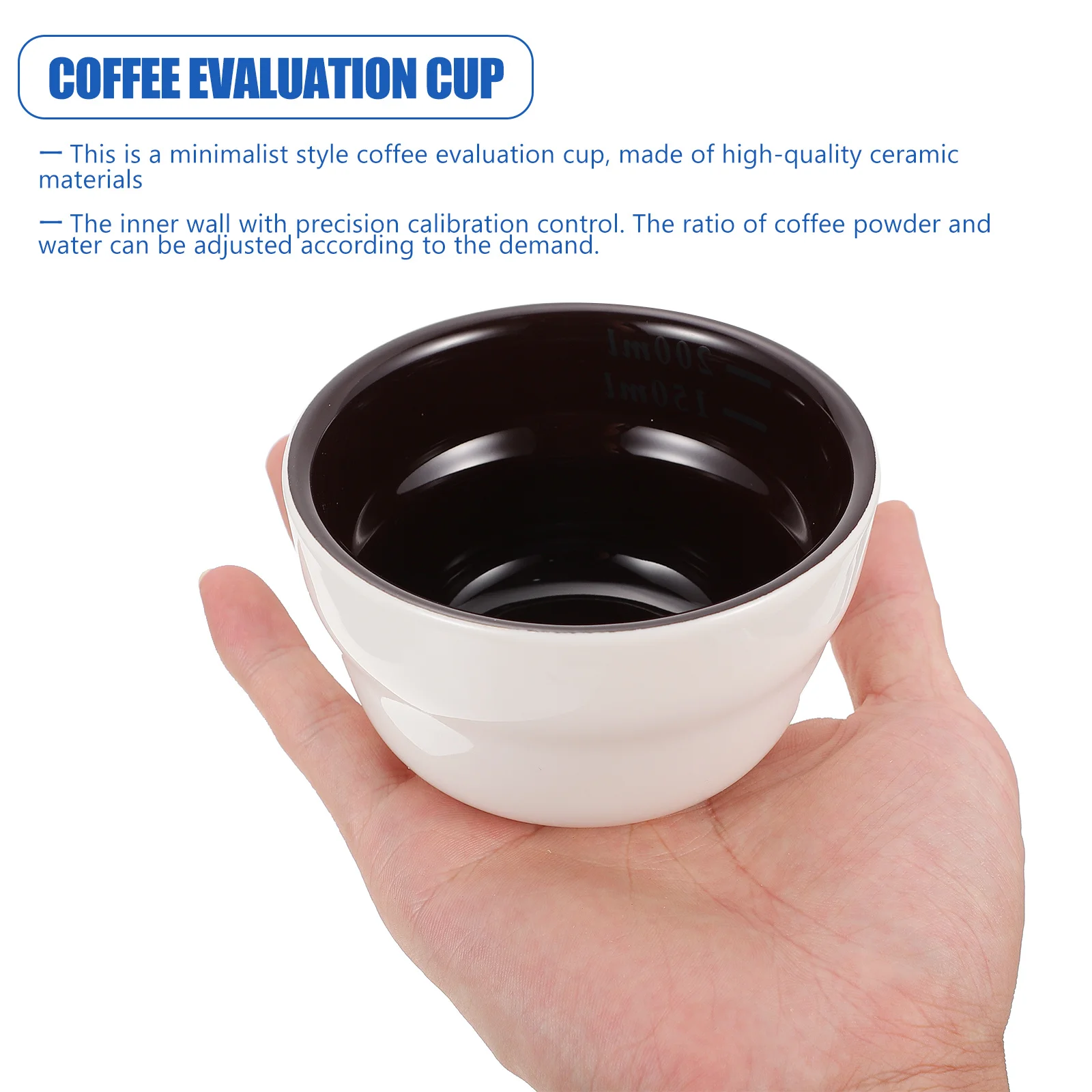 1Pcs Concise Coffee Evaluation Cup Ceramic Made with Inner Measurement Scale Suitable for Household Coffee Shop Daily Use
1Pcs Concise Coffee Evaluation Cup Ceramic Made with Inner Measurement Scale Suitable for Household Coffee Shop Daily Use