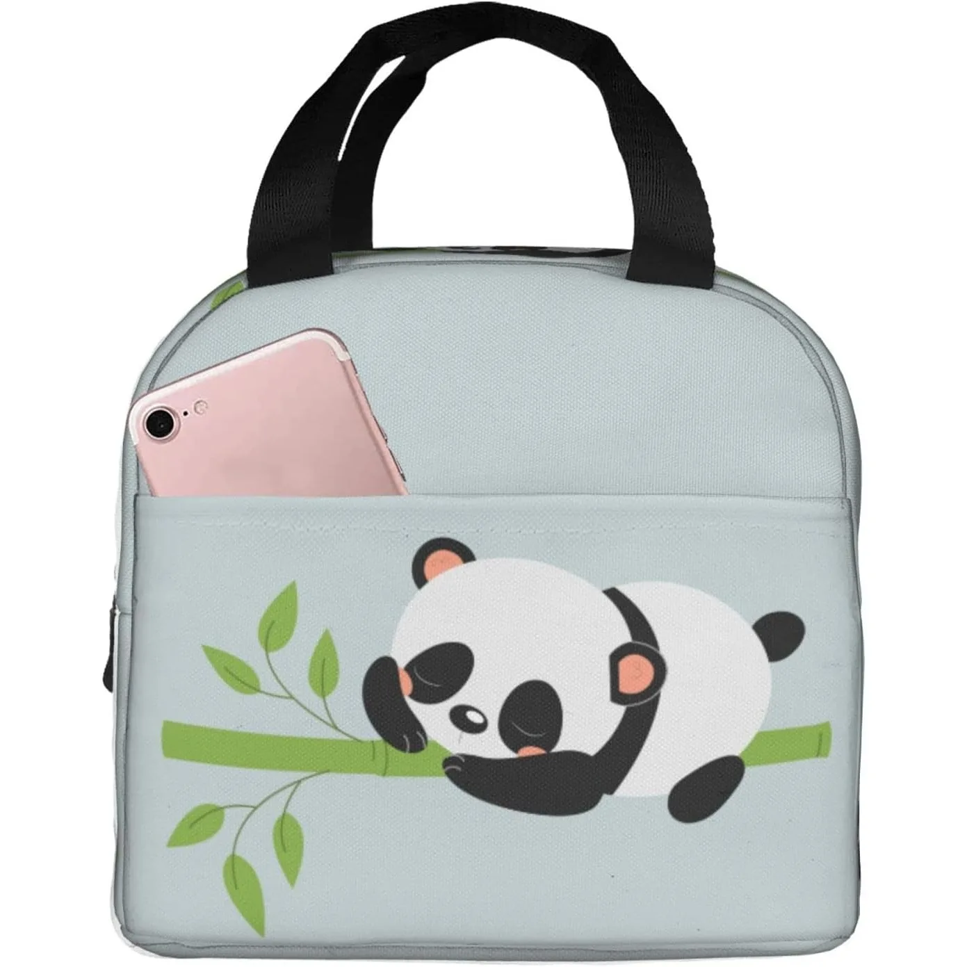 Lunch Bag for Women Men, Reusable Panda Print Insulated Lunch Box Container with Frond Pocket for Work Picnic Travel
Lunch Bag for Women Men, Reusable Panda Print Insulated Lunch Box Container with Frond Pocket for Work Picnic Travel