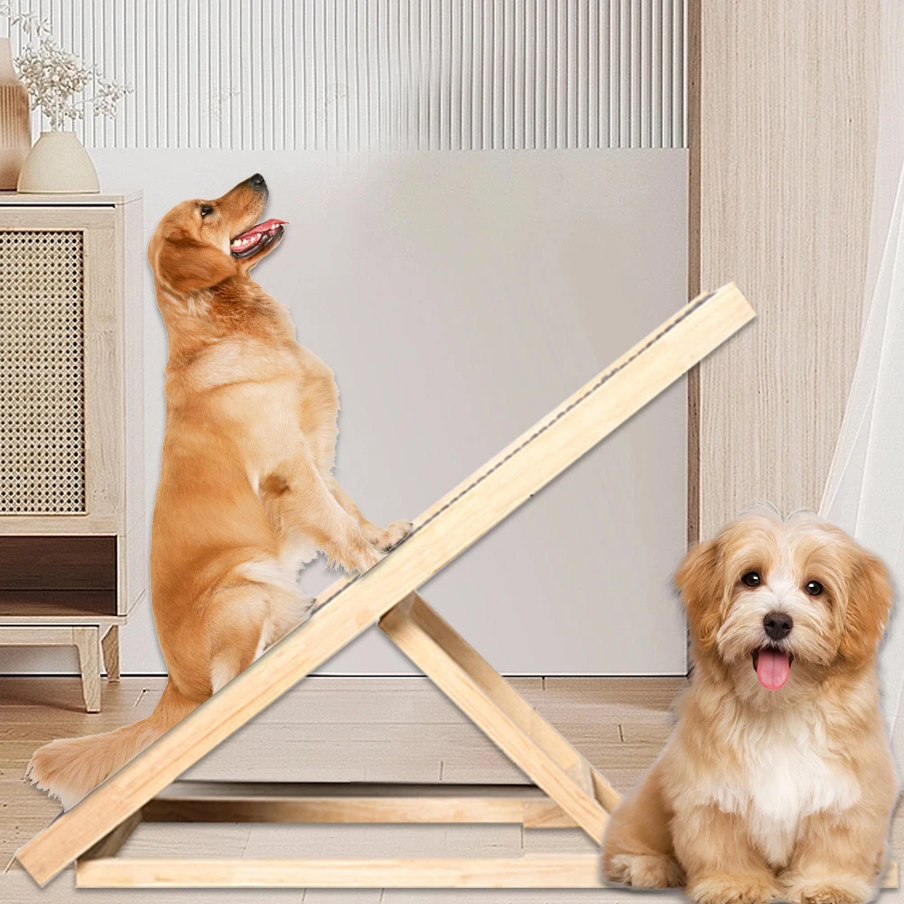 Wooden Portable Pet Ramp 3/4 Levels Height Adjustable Pet Dog Climbing Ladder Non-Slip Versatile for Indoor High Bed Couch
Wooden Portable Pet Ramp 3/4 Levels Height Adjustable Pet Dog Climbing Ladder Non-Slip Versatile for Indoor High Bed Couch