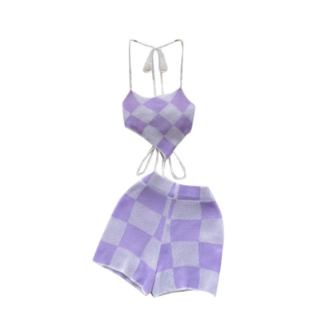 Anibol Casual Knitted Camisole Shorts Two-piece Set 2022 Sexy Women's Loose Suspenders Suit
Anibol Casual Knitted Camisole Shorts Two-piece Set 2022 Sexy Women's Loose Suspenders Suit