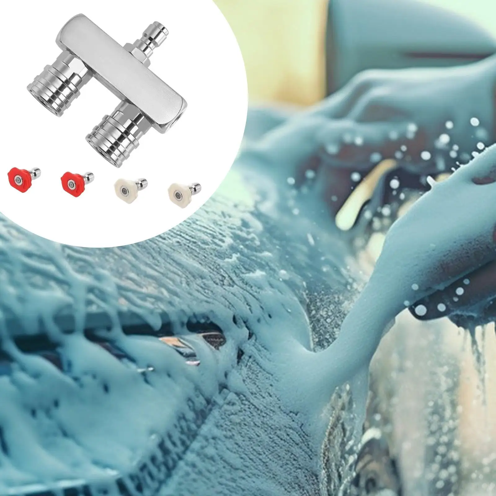 2 в 1, насадка для мойки, наконечник для полива, распылитель 1/4 дюйма, быстроразъемное соединение с 4 распылителями для сада, газона, подъездной дороги, двора
2 в 1, насадка для мойки, наконечник для полива, распылитель 1/4 дюйма, быстроразъемное соединение с 4 распылителями для сада, газона, подъездной дороги, двора