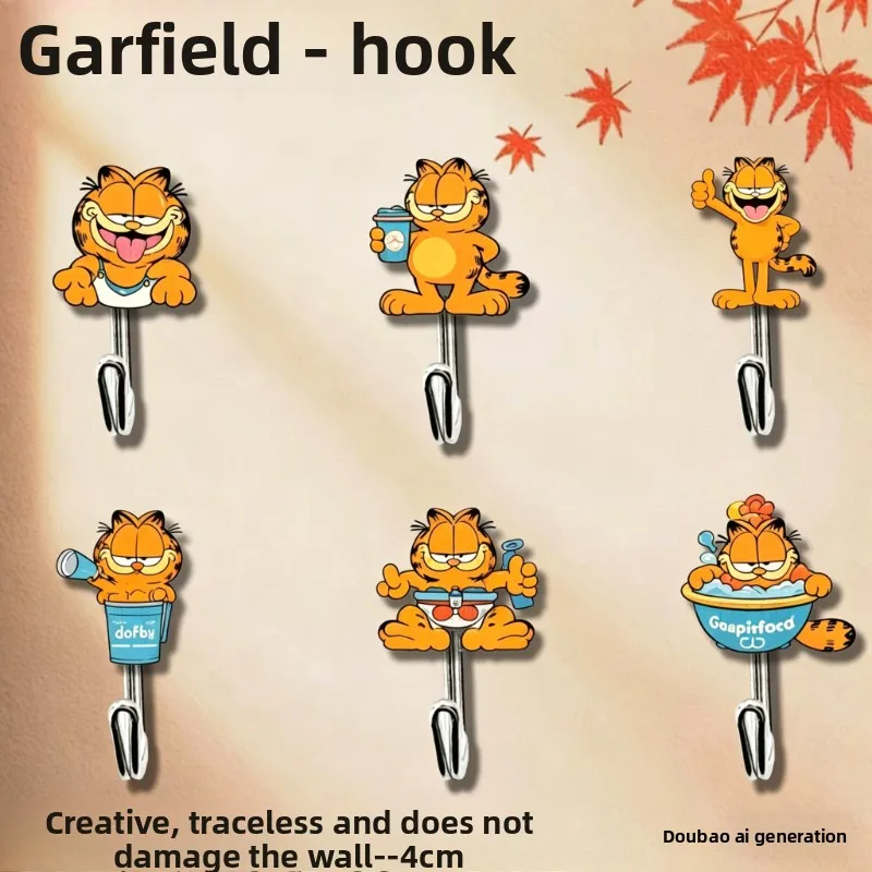 Garfield cartoon cute acrylic hook kawaii household traceless adhesive no-drill sticky hook anime merchandise wholesale
Garfield cartoon cute acrylic hook kawaii household traceless adhesive no-drill sticky hook anime merchandise wholesale