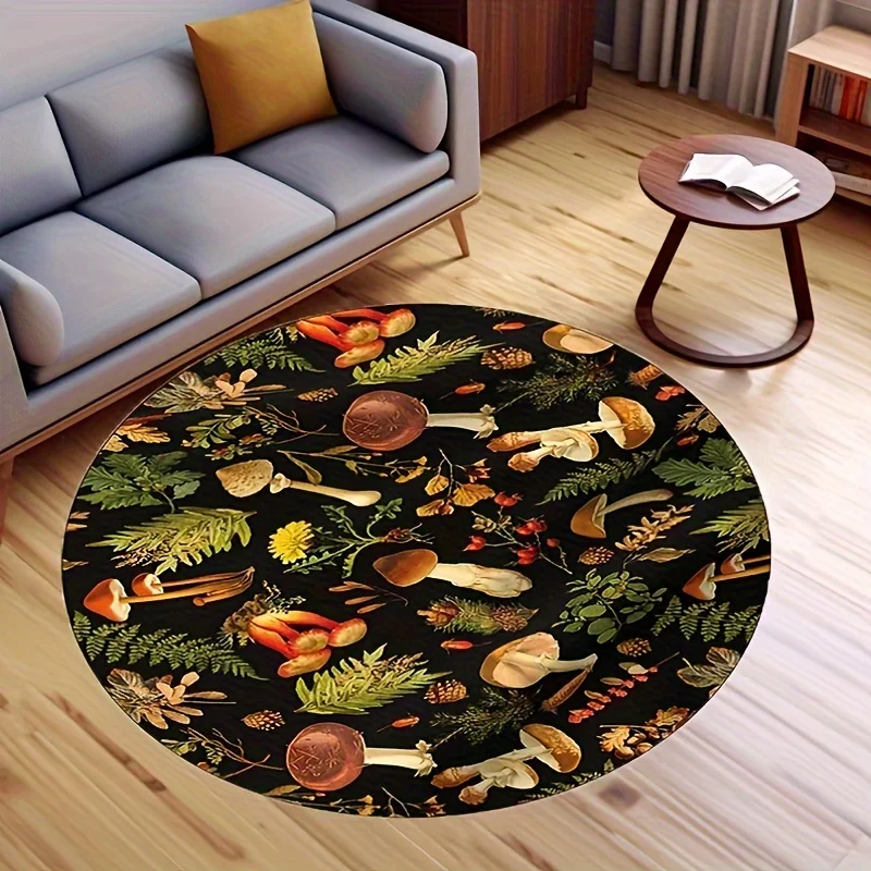 Crystal velvet carpet2D Flat, 2D Flat Print, not 3D, Small Mushroom Pattern Round Mat - Soft, Non-slip, Washable Fleece Mat, wit
Crystal velvet carpet2D Flat, 2D Flat Print, not 3D, Small Mushroom Pattern Round Mat - Soft, Non-slip, Washable Fleece Mat, wit