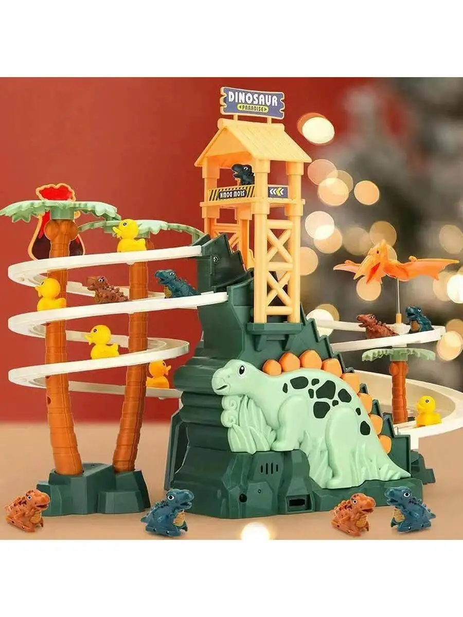 Игрушка-следовая горка с динозавром - гоночные машинки из сплава, светящаяся музыкальная лестница, интеллектуальная и забавная электрическая горка для вечеринок
Игрушка-следовая горка с динозавром - гоночные машинки из сплава, светящаяся музыкальная лестница, интеллектуальная и забавная электрическая горка для вечеринок