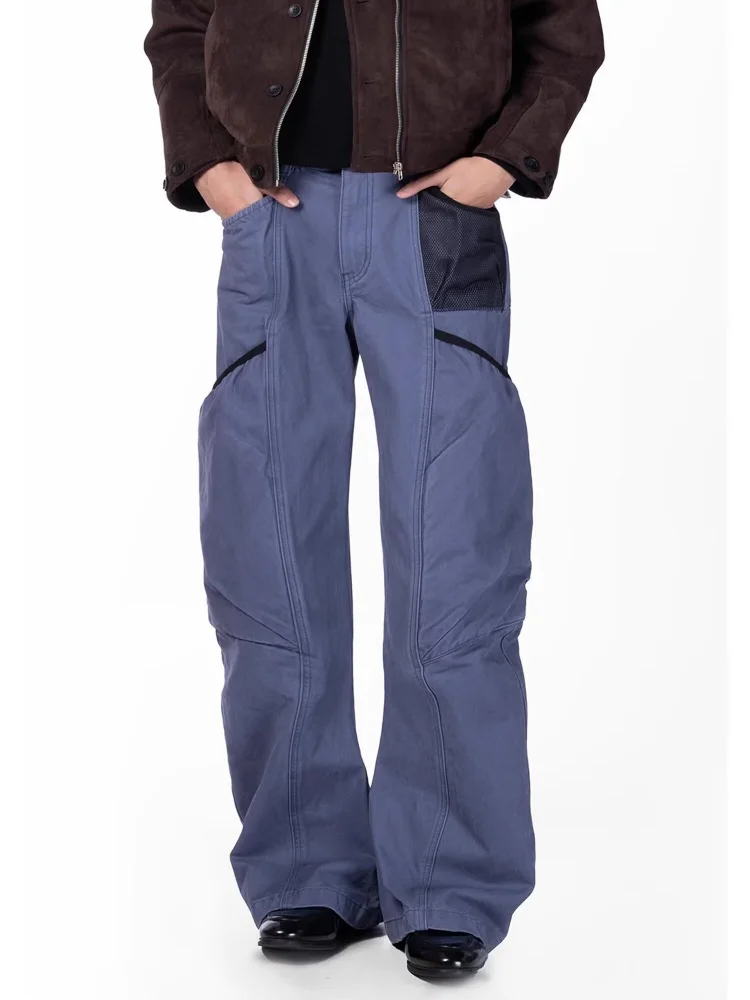 2026 Cyber Y2K Streetwear Patchwork Blue Baggy Stacked Jeans Pants For Men Clothing Straight Cotton Long Trousers Pantaloni Uomo
2026 Cyber Y2K Streetwear Patchwork Blue Baggy Stacked Jeans Pants For Men Clothing Straight Cotton Long Trousers Pantaloni Uomo