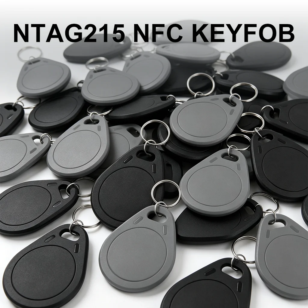 NTAG215 NFC Key Fob 504 Bytes Programmable Tag, 13.56MHz Rewritable Keychain for iOS Shortcuts & Android
NTAG215 NFC Key Fob 504 Bytes Programmable Tag, 13.56MHz Rewritable Keychain for iOS Shortcuts & Android