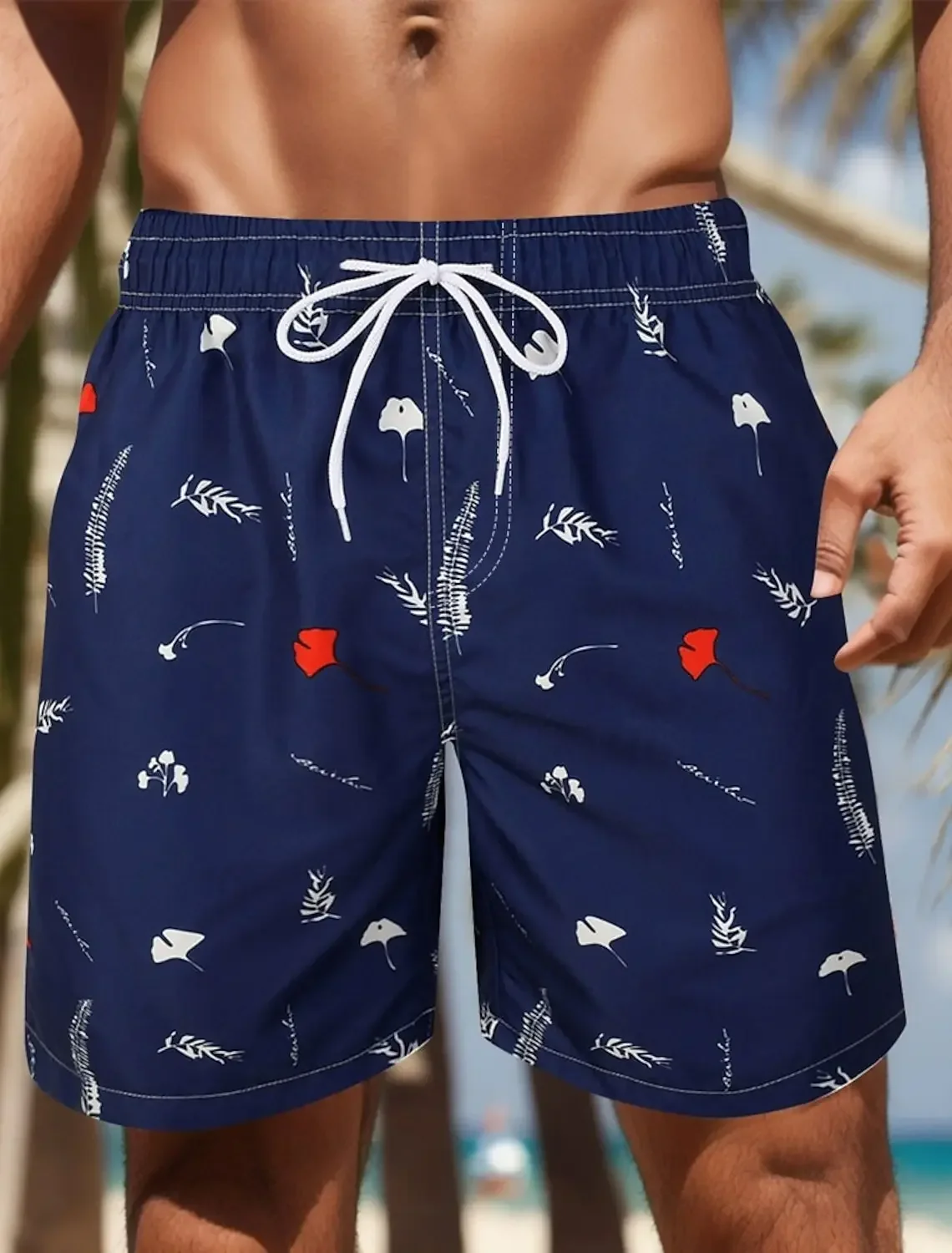 PopMen's Palm Leaf Tropical Plants Shorts Swimming Trunks Board Shorts Fashion Streetwear Pocket Drawstring Shorts Men's Underwe
PopMen's Palm Leaf Tropical Plants Shorts Swimming Trunks Board Shorts Fashion Streetwear Pocket Drawstring Shorts Men's Underwe