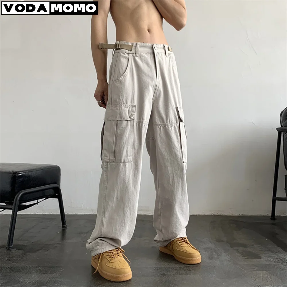 Cotton Cargo Pants Men Fashion Casual Pocket Casual Pants Men Streetwear Wild Loose Hip-hop Straight Pants Mens Trousers
Cotton Cargo Pants Men Fashion Casual Pocket Casual Pants Men Streetwear Wild Loose Hip-hop Straight Pants Mens Trousers