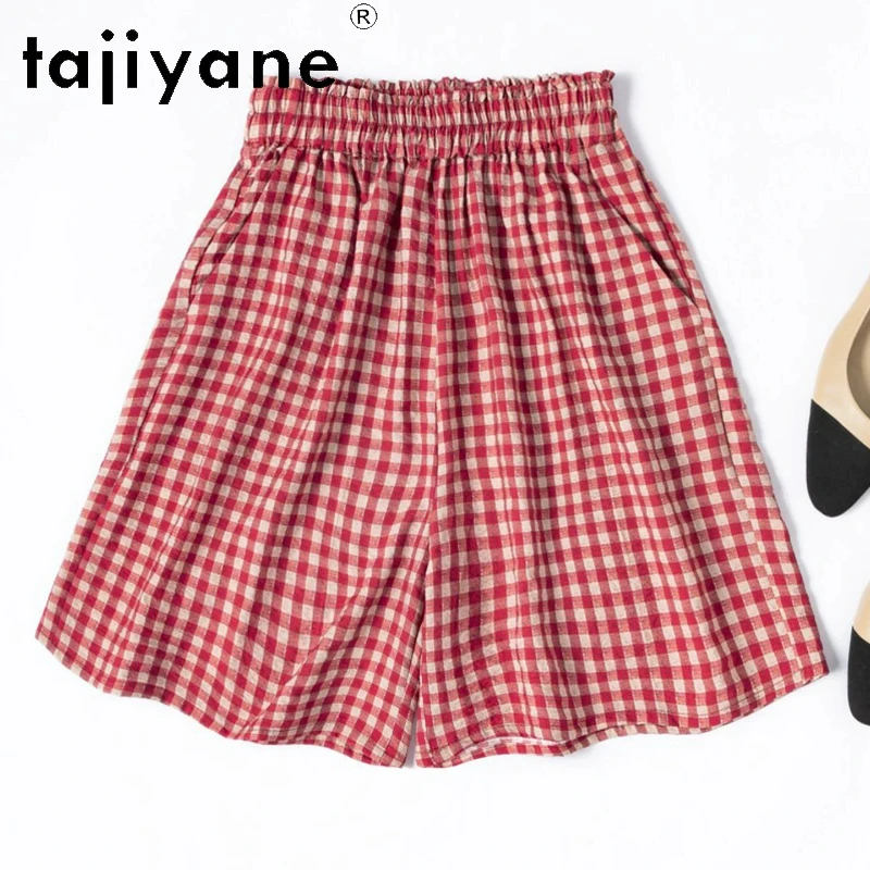TAJIYANE Women Dry Silk Shorts 78% Mulberry Silk Plaid Wide Leg Shorts Summer Casual Short Pants Ladies Clothes 2026 шорты
TAJIYANE Women Dry Silk Shorts 78% Mulberry Silk Plaid Wide Leg Shorts Summer Casual Short Pants Ladies Clothes 2026 шорты
