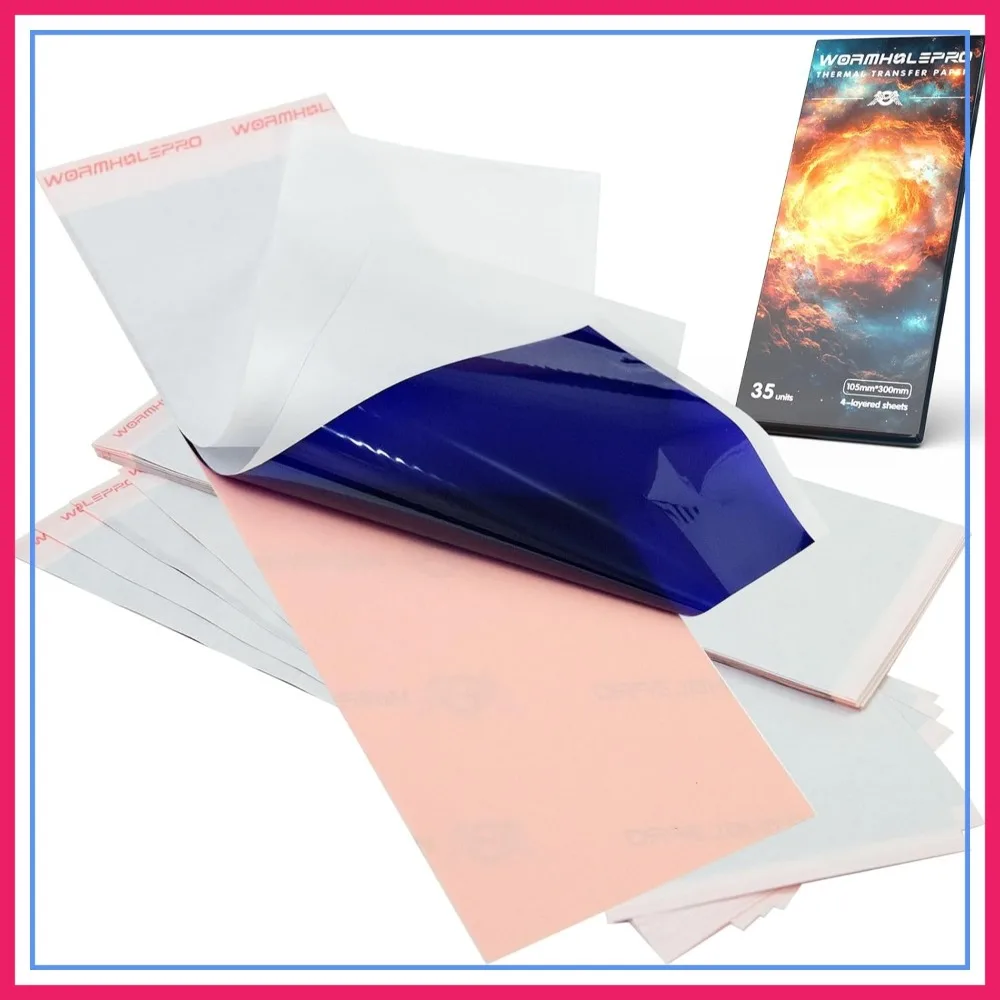 Wormhole PRO Tattoo Transfer Paper 35 Sheets for Thermal Stencil Printer, Tattoo Supplies
Wormhole PRO Tattoo Transfer Paper 35 Sheets for Thermal Stencil Printer, Tattoo Supplies