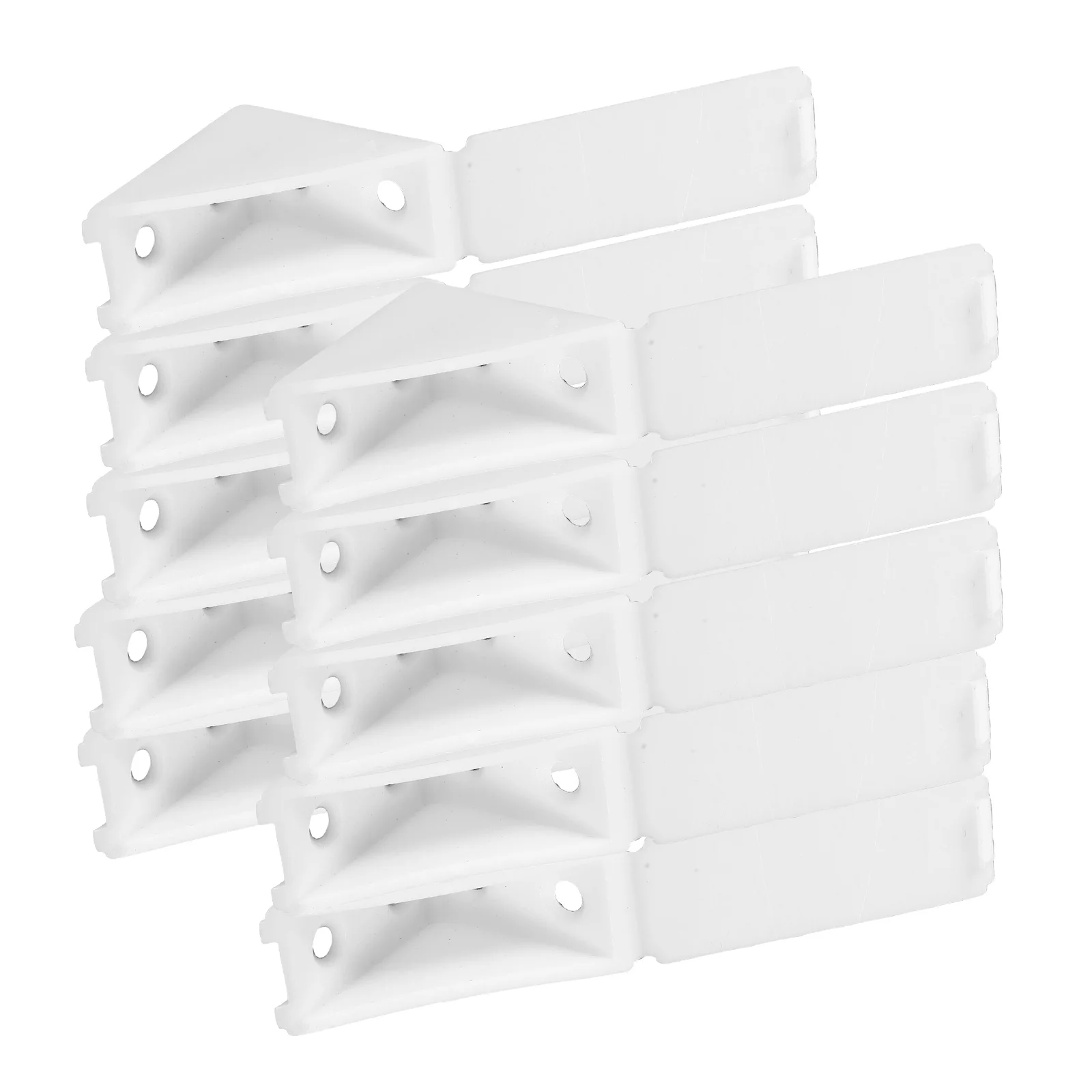 10 Pcs Cabinet Angle Code Adjustable Corner Brace Brackets Book Shelf Desktop Connector Plastic
10 Pcs Cabinet Angle Code Adjustable Corner Brace Brackets Book Shelf Desktop Connector Plastic