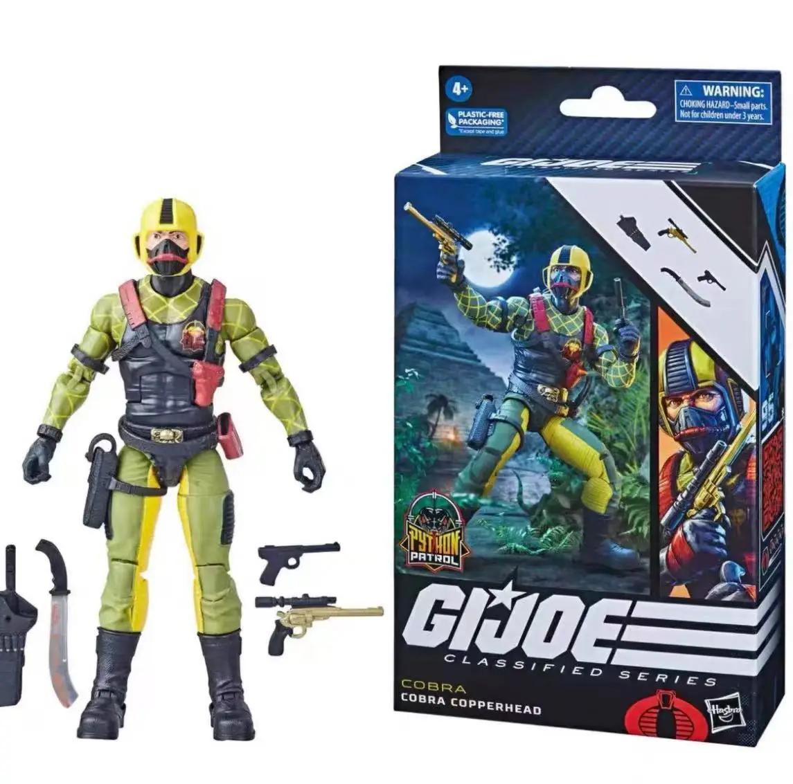 В наличии Hasbro Спецназ Питон Патруль Змея с медной головкой 6-дюймовый практический телефон 
В наличии Hasbro Спецназ Питон Патруль Змея с медной головкой 6-дюймовый практический телефон