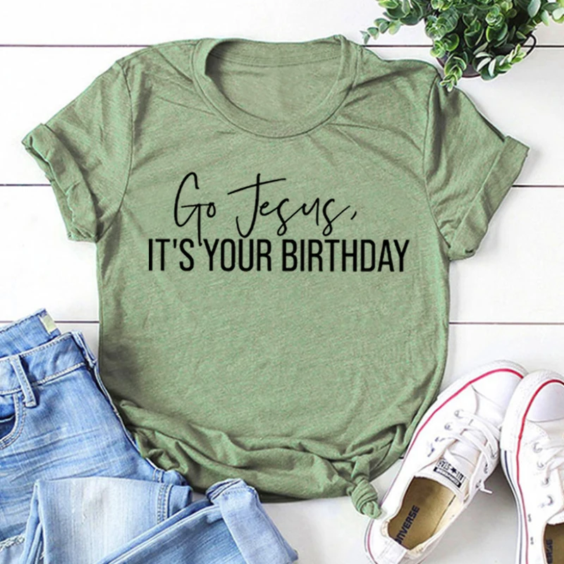 Christian Shirt Religious Shirts Jesus It's Your Birthday Shirt Jesus Love Tee Jesus Tee Faith Shirt Gift Jesus Birthday Tee M
Christian Shirt Religious Shirts Jesus It's Your Birthday Shirt Jesus Love Tee Jesus Tee Faith Shirt Gift Jesus Birthday Tee M