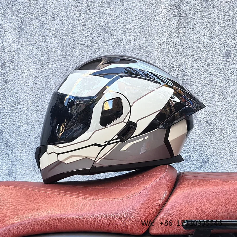 New Model Flip-up Motorcycle Helmet for Men and Women in All Seasons
New Model Flip-up Motorcycle Helmet for Men and Women in All Seasons
