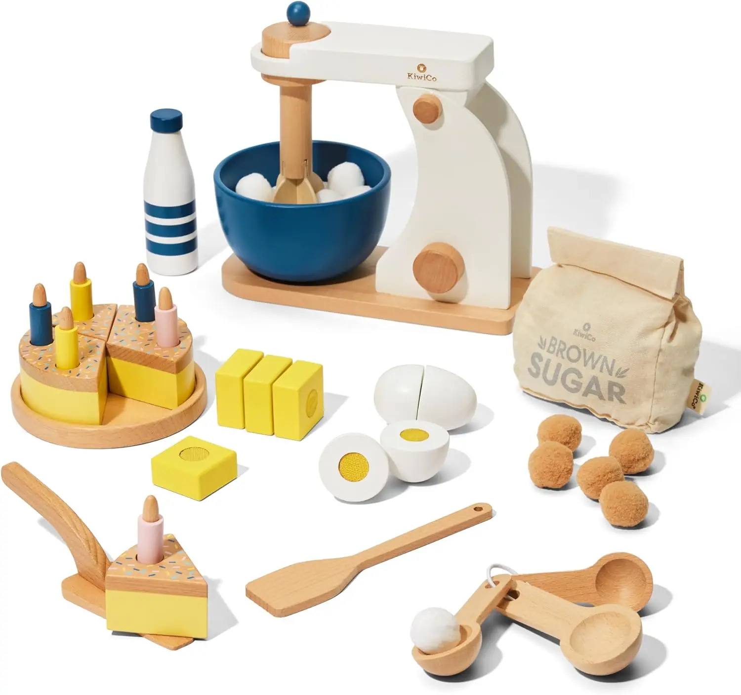 Kids Baking Play Kitchen Set with Stand Mixer, Wooden Math Learning Toy for Ages 3+, Includes Ingredients and Recipe Cards
Kids Baking Play Kitchen Set with Stand Mixer, Wooden Math Learning Toy for Ages 3+, Includes Ingredients and Recipe Cards