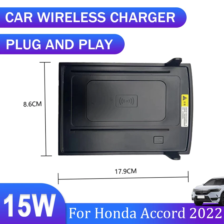 New! 15W Car QI Wireless Charger For Honda Accord 2022 Car Accessories Interior Special Mobile Phone Fast Charging Plate Panel
New! 15W Car QI Wireless Charger For Honda Accord 2022 Car Accessories Interior Special Mobile Phone Fast Charging Plate Panel