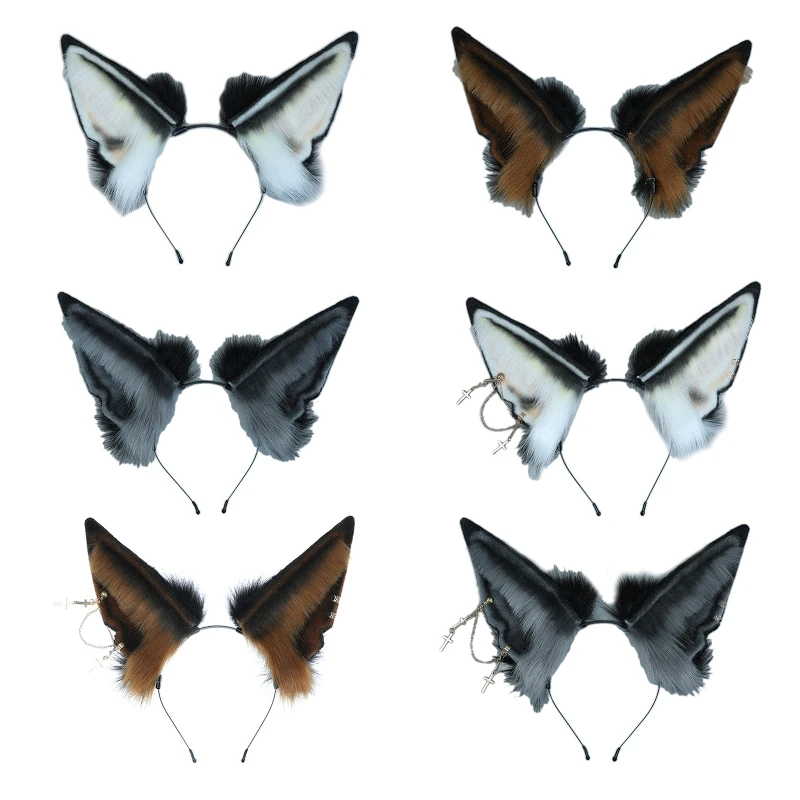 HXBA Wolf Ear Headband Animal Hair Hoop Lolita Headband Wolf Cosplay Cute Wolf Dog Faux Fur Ear Hair Hoops Night Party
HXBA Wolf Ear Headband Animal Hair Hoop Lolita Headband Wolf Cosplay Cute Wolf Dog Faux Fur Ear Hair Hoops Night Party