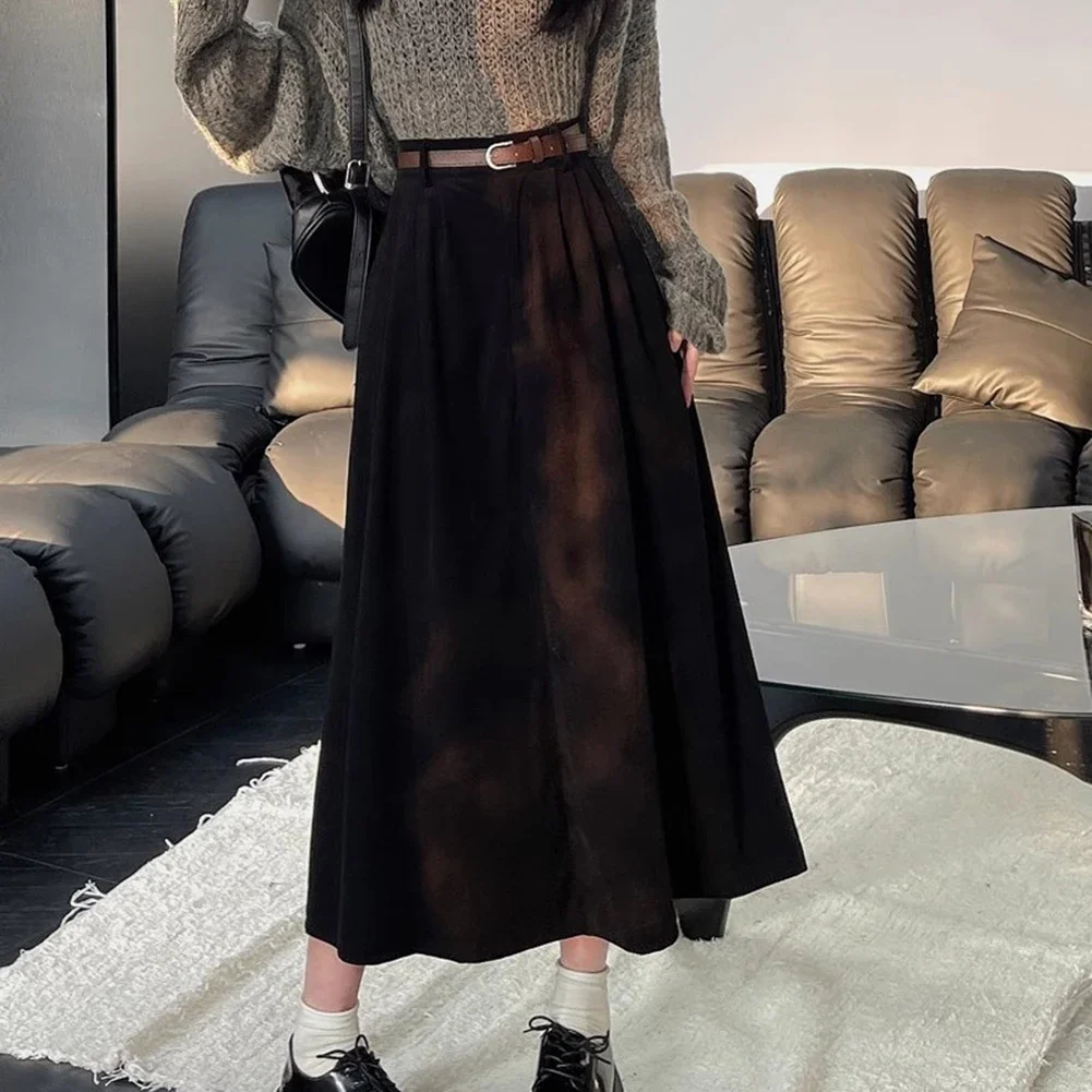 Casual Outings Corduroy A Line Skirt Belted Women's Skirt Vintage Streetwear Casual Style Skirt Pleated Design
Casual Outings Corduroy A Line Skirt Belted Women's Skirt Vintage Streetwear Casual Style Skirt Pleated Design
