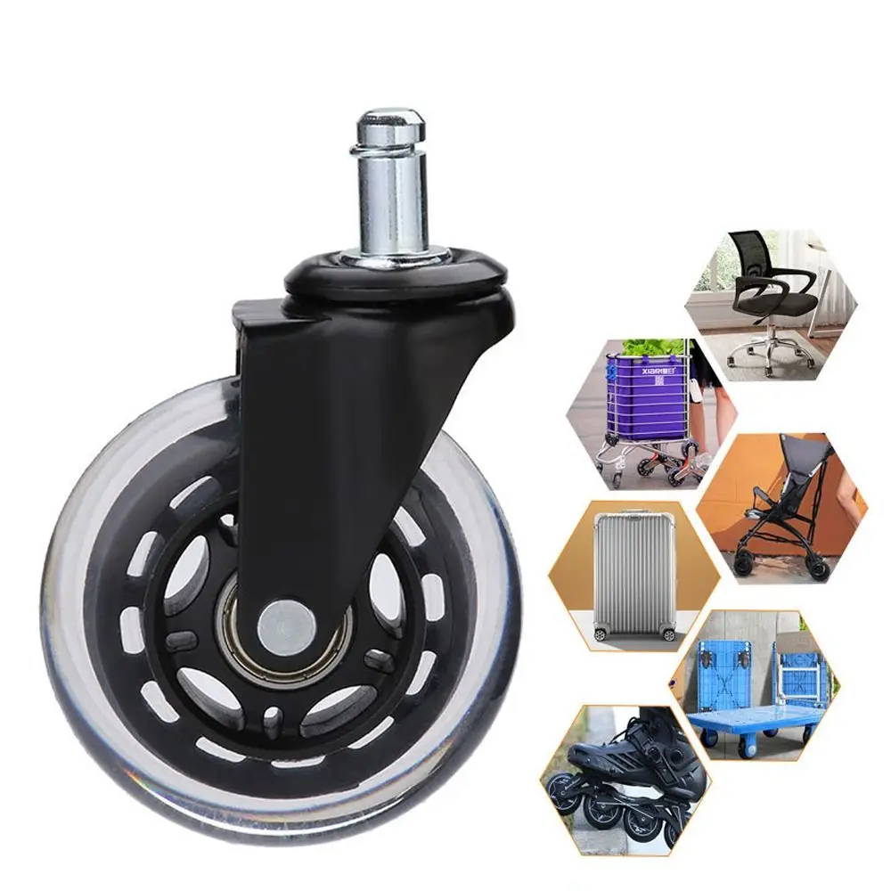 Durable 3 inch Office Chair Caster Wheel Swivel Mute Rotatable Caster PU Furniture Hardware Rubber Caster Home Office Chair
Durable 3 inch Office Chair Caster Wheel Swivel Mute Rotatable Caster PU Furniture Hardware Rubber Caster Home Office Chair