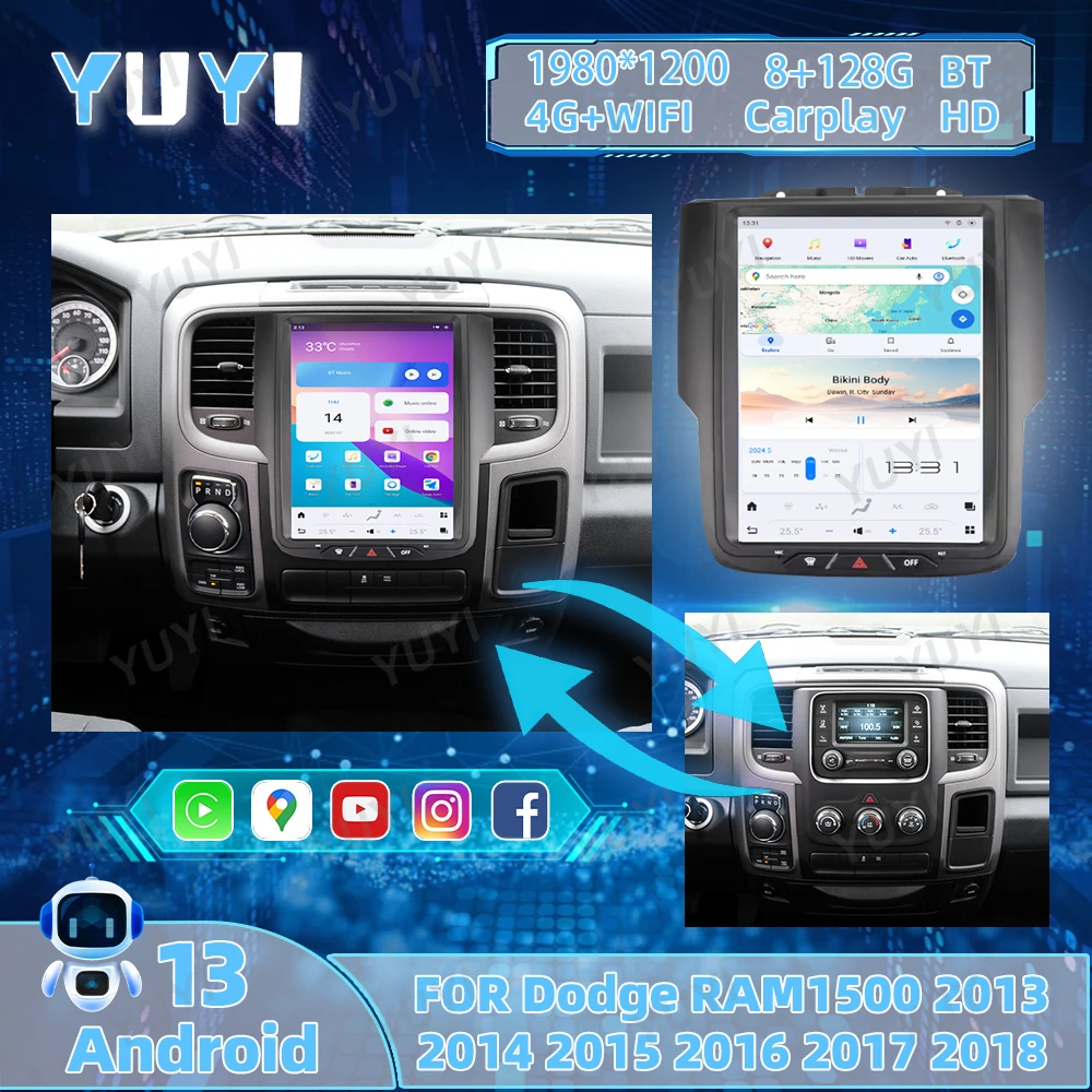 10.4 Inch Car Radio For Dodge Durango 2013-2018 Android 13 GPS Navigation DVD Multimedia Player Head Unit Auto BT Stereo DSP
10.4 Inch Car Radio For Dodge Durango 2013-2018 Android 13 GPS Navigation DVD Multimedia Player Head Unit Auto BT Stereo DSP