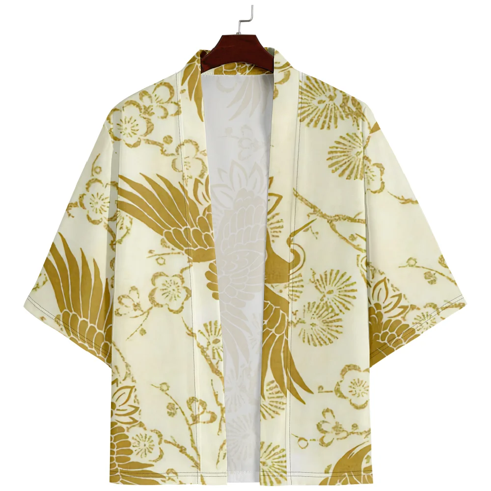 Summer Loose Japanese Streetwear Cardigan Women Men Crane Floral Haori Kimono Top Yukata Clothes Plus Size 4XL 5XL 6XL
Summer Loose Japanese Streetwear Cardigan Women Men Crane Floral Haori Kimono Top Yukata Clothes Plus Size 4XL 5XL 6XL