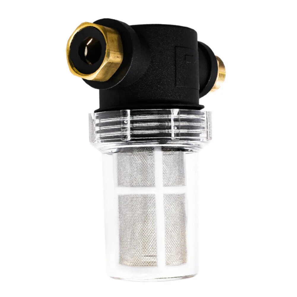 3/4 Inch Threaded Water Filter For For High Pressure Washer Compatible with Cold Water Inlet Connections and Hose Adapters
3/4 Inch Threaded Water Filter For For High Pressure Washer Compatible with Cold Water Inlet Connections and Hose Adapters