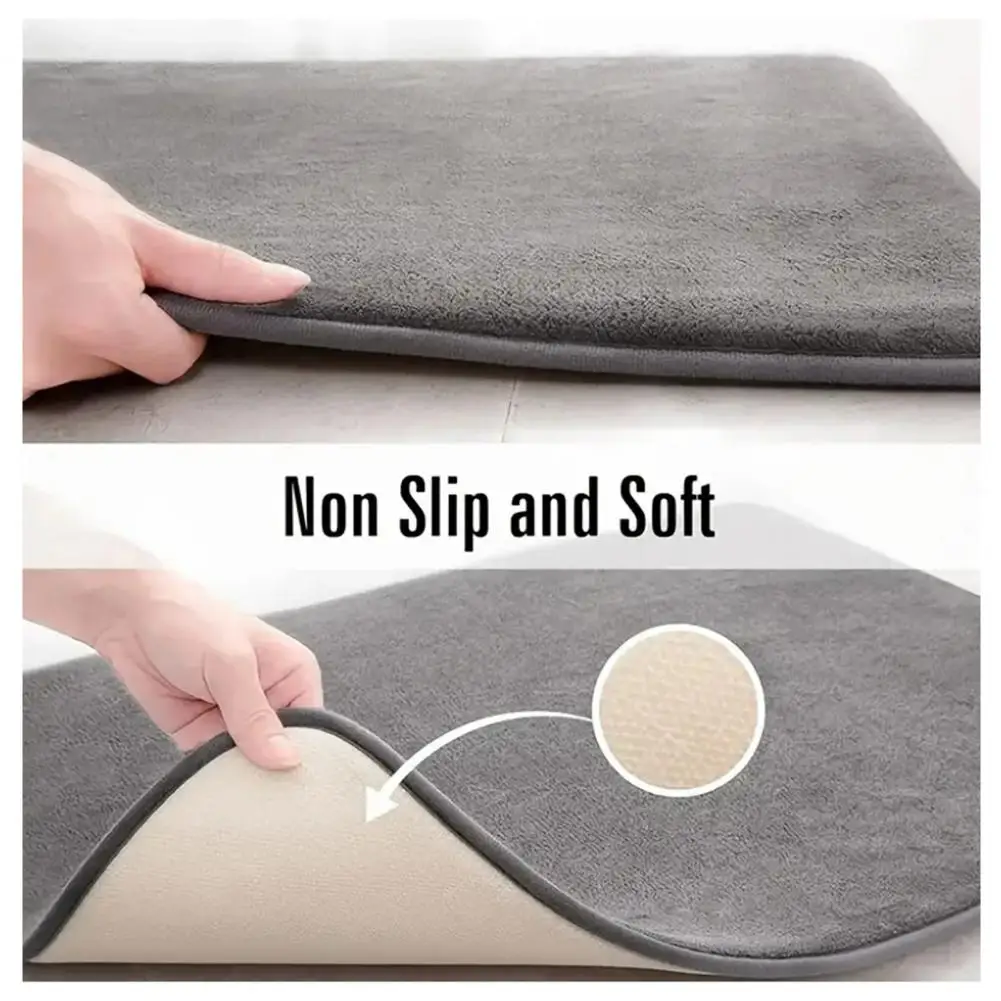 Anti-slip Bathroom Rug Super Absorbent Bath Mat Quick Dry Non-slip Memory Foam Bath Mat Soft Water Absorbent Rug for Shower Tub
Anti-slip Bathroom Rug Super Absorbent Bath Mat Quick Dry Non-slip Memory Foam Bath Mat Soft Water Absorbent Rug for Shower Tub