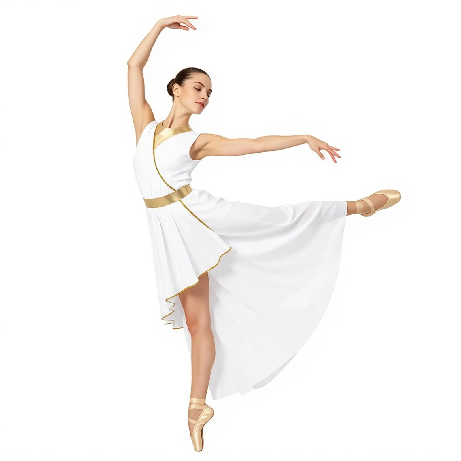Women Lyrical Dance Church Choir Liturgical Dancewear Sleeveless Draped Overlay Tunic Robe Dress Halloween Worship Praise Dress
Women Lyrical Dance Church Choir Liturgical Dancewear Sleeveless Draped Overlay Tunic Robe Dress Halloween Worship Praise Dress