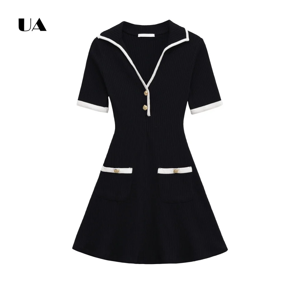 ULBYANRY Office Lady Fit-and-flare Mini Dress with Turn-down V-neck Solid Short Sleeve Button Short Dress Simple Pullover Dress
ULBYANRY Office Lady Fit-and-flare Mini Dress with Turn-down V-neck Solid Short Sleeve Button Short Dress Simple Pullover Dress