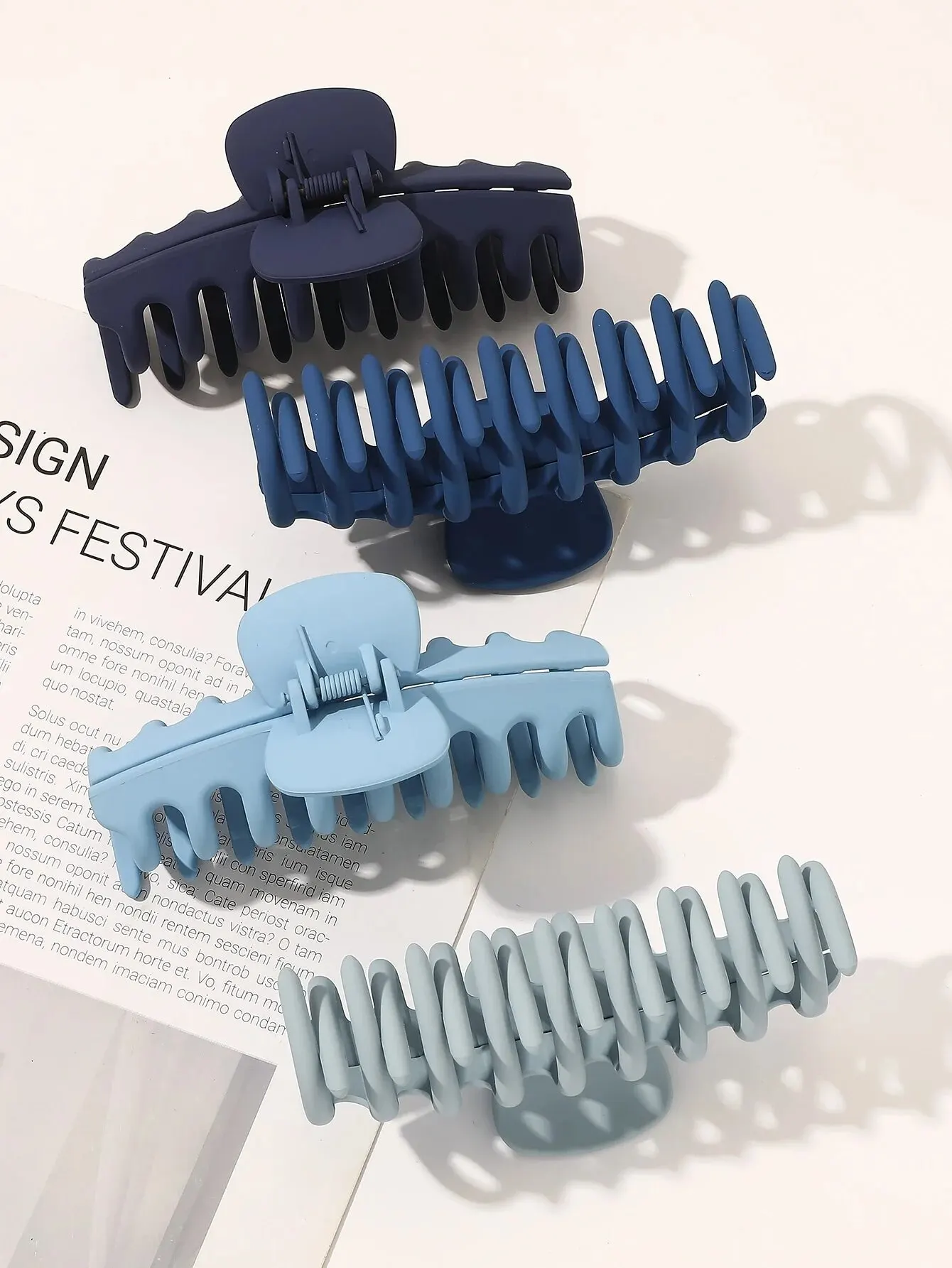 4 Pcs Large Blue Hair Claw Clips,Thin Thick Hair Extra Large Strong Hold Banana Clips for Women,4.3 Inch Nonslip Hair Claw
4 Pcs Large Blue Hair Claw Clips,Thin Thick Hair Extra Large Strong Hold Banana Clips for Women,4.3 Inch Nonslip Hair Claw