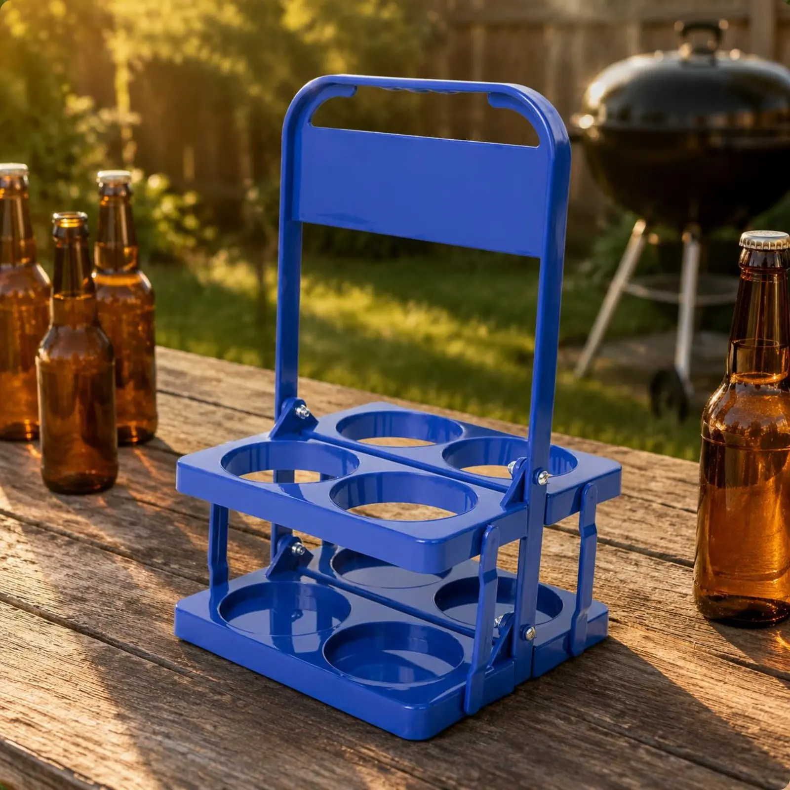 4 Bottle Collapsible Beer Rack Foldable Plastic Beer Carrier Folding Bottle Carrier Easy to Stow Portable Beverage Holder Sturdy
4 Bottle Collapsible Beer Rack Foldable Plastic Beer Carrier Folding Bottle Carrier Easy to Stow Portable Beverage Holder Sturdy