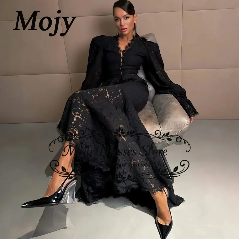 Mojy 2026 Customized Evening Dresses Sheath V Neck Floor length Pleats LaceWomen Party Prom Dresses Long Sleeves Elegant
Mojy 2026 Customized Evening Dresses Sheath V Neck Floor length Pleats LaceWomen Party Prom Dresses Long Sleeves Elegant
