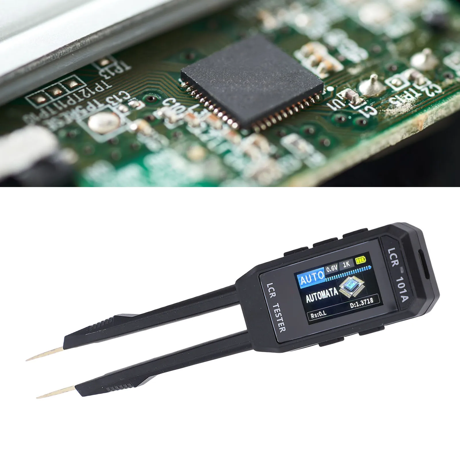10KHz Digital Tweezers Tester SMD Analyzer Multimeter Capacitor Inductor Continuity Diode Test Auto Component Recognition
10KHz Digital Tweezers Tester SMD Analyzer Multimeter Capacitor Inductor Continuity Diode Test Auto Component Recognition