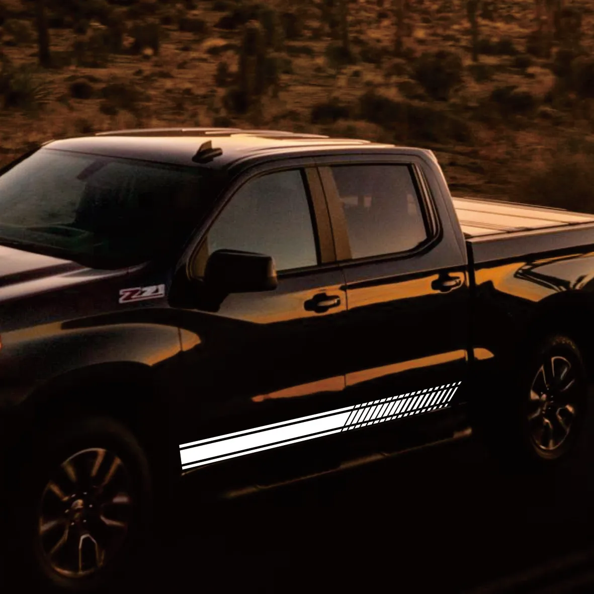 Pickup Truck Door Side Stripes Decal Stickers - Compatible for Ford Ranger/F150, Chevy Silverado, Toyota Hilux, VW Amarok
Pickup Truck Door Side Stripes Decal Stickers - Compatible for Ford Ranger/F150, Chevy Silverado, Toyota Hilux, VW Amarok