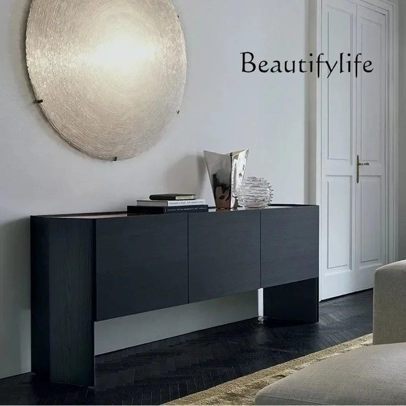 minimalist creative entrance cabinet customization Italian simple modern black oak color dining side cabinet Italian
minimalist creative entrance cabinet customization Italian simple modern black oak color dining side cabinet Italian