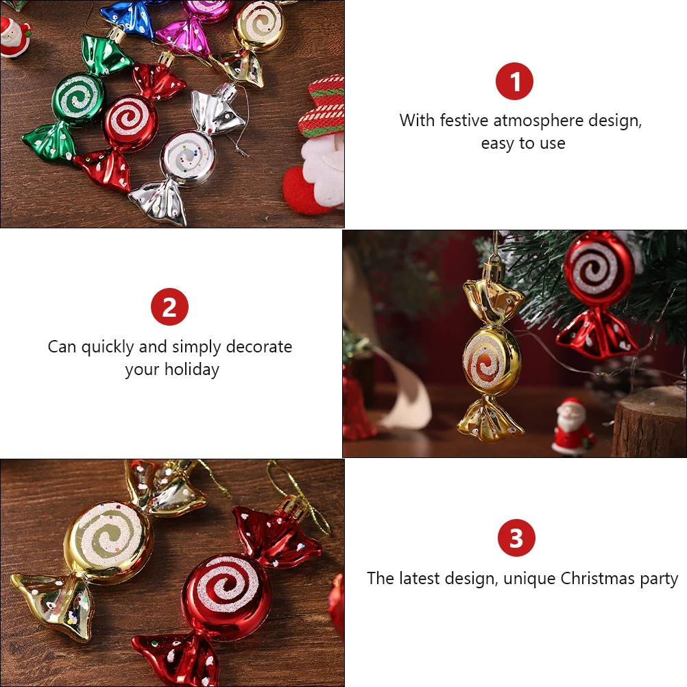 18 Pcs Christmas Decoration Candy Pendant Themed Ornaments Colorful Decorations Props Party Hanging Shaped Tree for
18 Pcs Christmas Decoration Candy Pendant Themed Ornaments Colorful Decorations Props Party Hanging Shaped Tree for