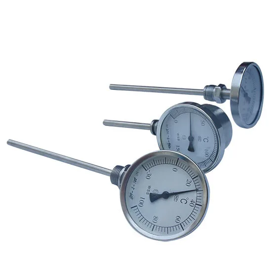 Bimetallic Type Temperature Gauge Flange Connection Thread Connection SS Material
Bimetallic Type Temperature Gauge Flange Connection Thread Connection SS Material